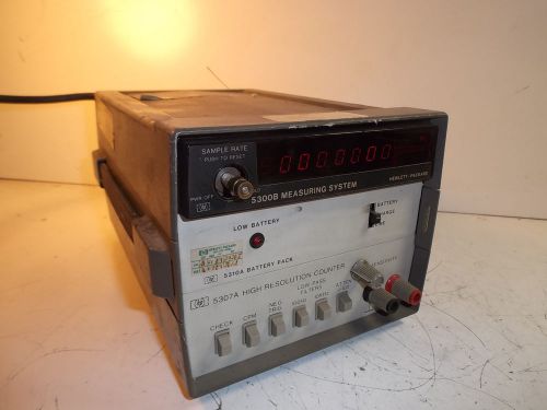 HP 5300B Measuring System with 5307A Counter and 5310A Battery Pack