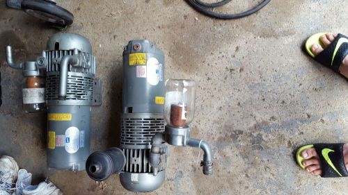 Gast 2567-v103 vacuum pump doerr motor 230/460v lot of 2 for sale