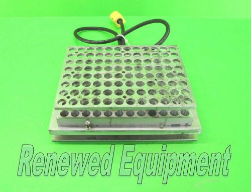 Generic Titter Plate Shaker Heat Block test tube rack  aluminum 96 holes 0 .5&#034;