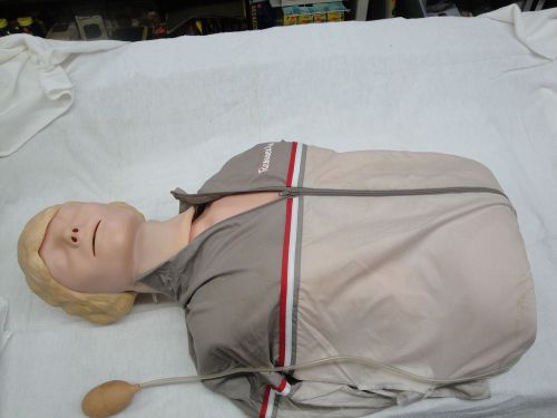 Genuine LAERDAL RESUSCI ANNE Torso CPR Training Nursing EMT Manikin-READ+Nice