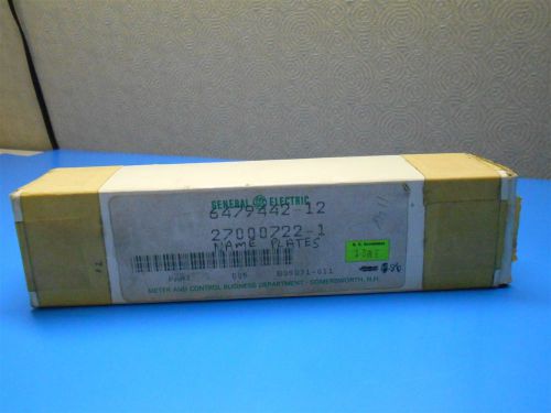 LOT OF 86 NEW GE 27000722-1 NAMEPLATES