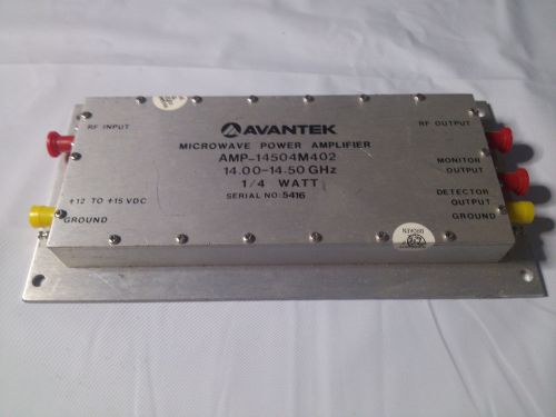 14/4.5 GHz power microwave amplifier Avantek Ham radio Satellite 1/4 Watt