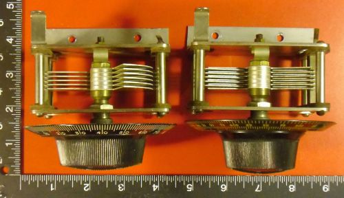 Two Variable Capacitors with Large Numbered Dials