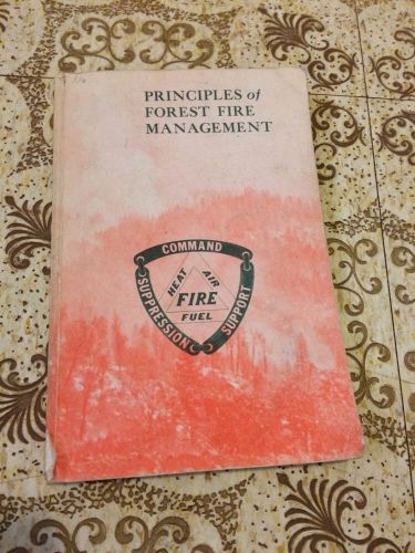 *VINTAGE* Cali dept of Forestry/CDF Principles Of Forest Fire Management 1966