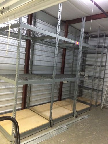 Pipp mobile storage industrial shelving track system - $800 rocklin ,ca for sale