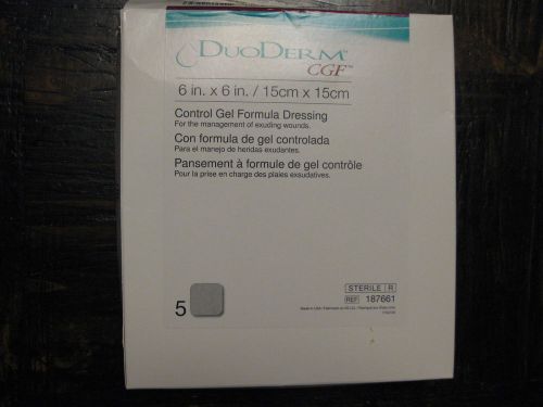 ConvaTec DuoDerm CGF Control Gel Dressing 6x6opened box (4 of 5) Thick # 187661