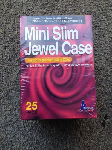 SLIM MINI JEWEL CASES 25 CASES PER PACKAGE