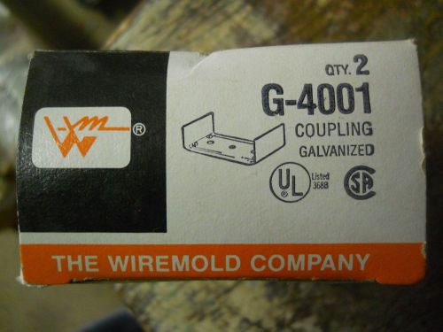 NOS Box of 2 Wiremold G4001 Galvanized Coupling