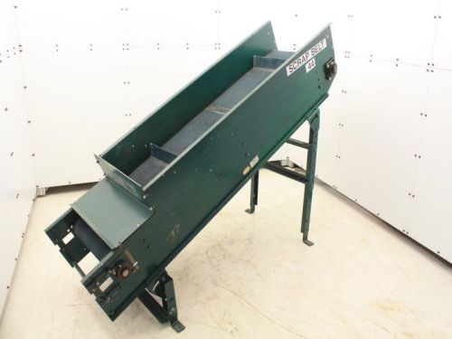 Alvey 80&#034; x 20&#034; steel frame solid surface material handler belt conveyor for sale