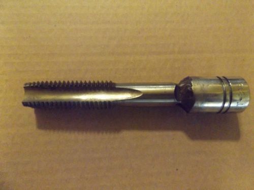 7/8&#034; - 9 Thread Tap With 1/2&#034; Drive Socket Welded On End 5 3/4&#034; Long 4 Flute
