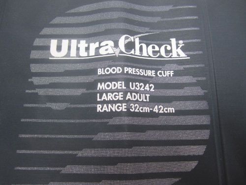 UltraCheck Ultra Check U3242 Large Adult Blood Pressure Cuff 32-42 cm Latex Free