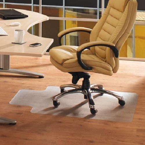 Office chair mat desk computer plastic for hard floor clear durable roll 45&#034;x53&#034; for sale
