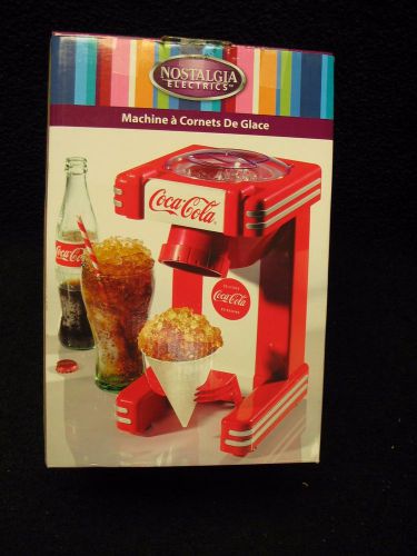 Nostalgia Electrics Coca Cola Series RSM702COKE Single Snow Cone Maker