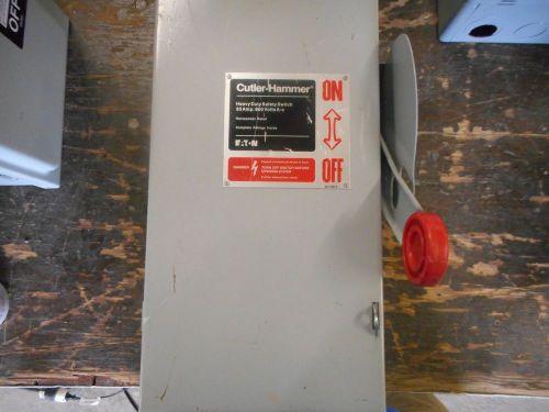 Cutler Hammer Eaton 30 Amp Disconnect 600 V Fusible DH361FGK Type 1 Enclosure