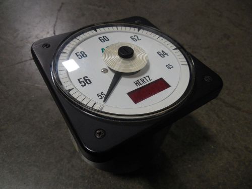 Used asco 077-di hertz frequency meter 55/65 hz 503592-077-d-m for sale