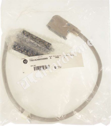 New Sealed Allen Bradley 1492-ACAB005EB69 /A Prewired Cable for 1769-IF8 0.5m Qt
