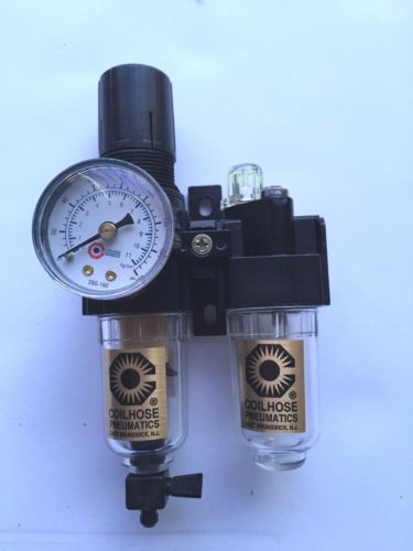 25fcl1-g coilhose pneumatics 2 piece filter/regulator-lubricator 1/4&#034;,mini, man. for sale