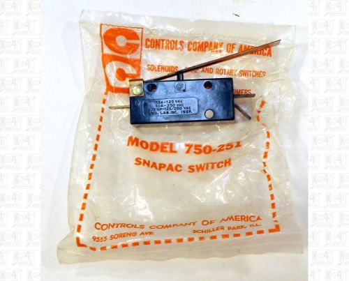 CCA SPDT Snapac Limit Switch 125 VAC 15 Amp 750-251