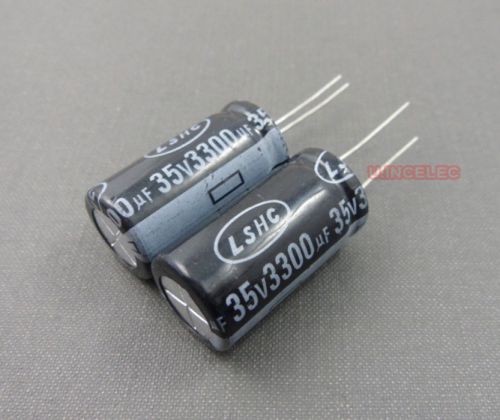 3300uf 35v electrolytic capacitor 2000hours 105degc ls x5pcs for sale