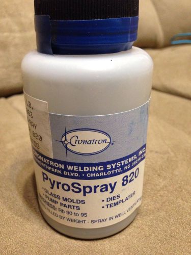 Cronatron welding systems - pyrospray 820 powder - 1 lb. bottle - new for sale