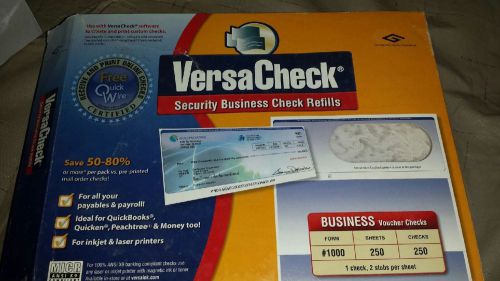 Versa Check Security Business Check Refills