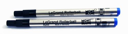 Montblanc LeGrand Rollerball Refills Pacific Blue M (medium) Set of 2