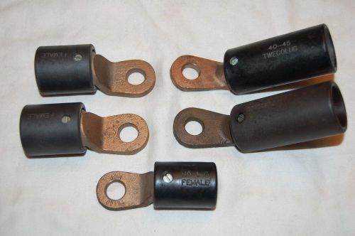 Assortment  of tweco welding cable lugs for sale