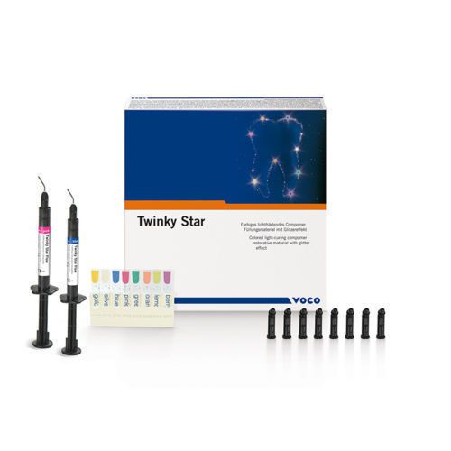 VOCO Twinky Star Coloured light-curing compomer with glitter effect