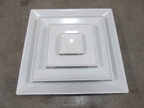 New Unbranded Duct HVAC Diffuser, 24&#034; x 24&#034;, 12&#034; Neck