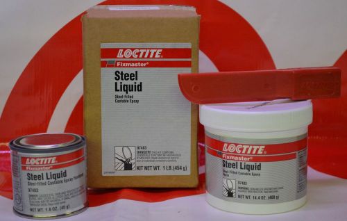 *NEW* 1LB KIT  LOCTITE Steel-Filled Liquid Castable Epoxy  97483