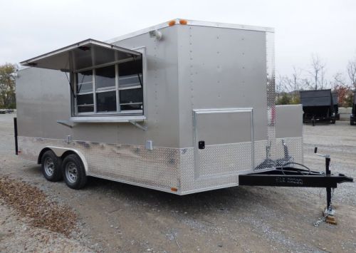 Concession trailer arizona beige 8.5 x 16 catering event food trailer for sale