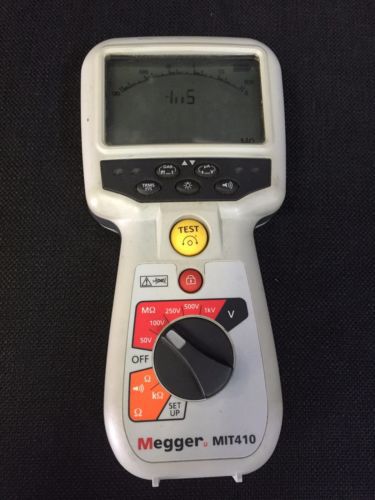 Megger MIT410 Insulation Resistance Tester - CAT IV USED NO LEADS