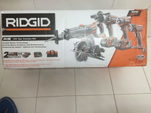 New ridgid r9652 gen5x 5 piece combo kit new in box for sale