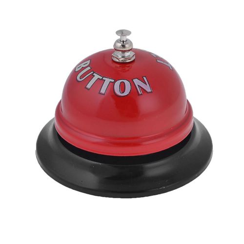 3.3&#034; Base Dia Reset Button Restaurant Service Call Bell Reception Red Black