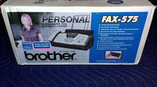NEW IN BOX! BROTHER FAX-575 PERSONAL FAX MACHINE &amp; COPIER 2004