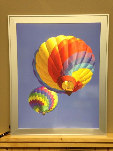 16” x 20” LED Edge-lit Light Box with Snap Front Frame
