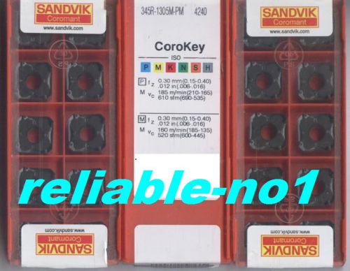 * 50pcs * FREE SHIPPING * SANDVIK     345R-1305M-PM       4240     50pcs