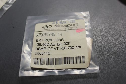 NEW NEWPORT BK7 PLANO CONVEX LENS KPX097AR.14   (S19-2-156A)