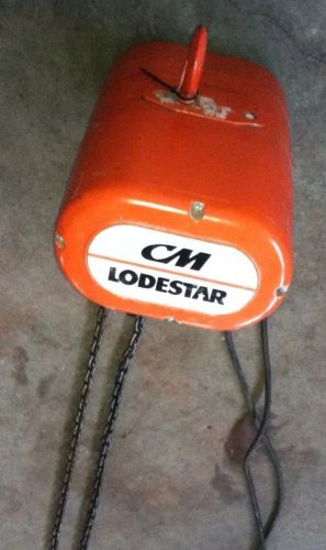 CM LODESTAR 2 TON ELECTRIC CHAIN HOIST (MODEL: R, 110V 1PH)