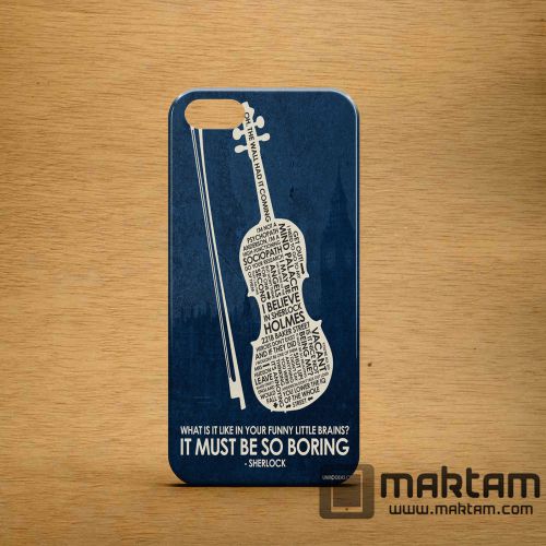 Hm9BBC Sherlock guitar_ip Apple Samsung HTC 3DPlastic Case Cover