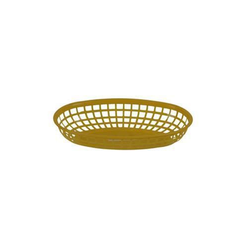 New Yellow Polycarbonate Basket, Fast Food 9.38&#034;W Thunder Group