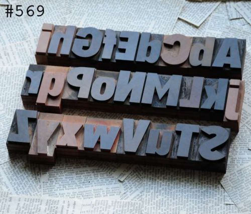 A-Z wooden alphabet mixed letterpress wood printing blocks type woodtype shabby