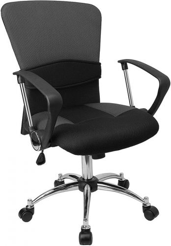 Mid-Back Grey Mesh Swivel Task Chair [LF-W23-GREY-GG]