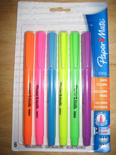 Paper Mate highlighter pens  *NEW*  vivid/neon colors x6