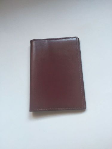 Hermes Agenda GM small retro vintage 1950s Burgundy Leather