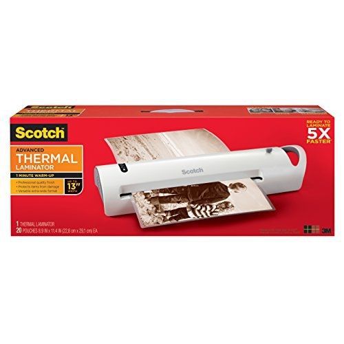 Scotch Advanced Thermal Laminator, Extra Wide 13-Inch Input, 1-Minute Warm-up