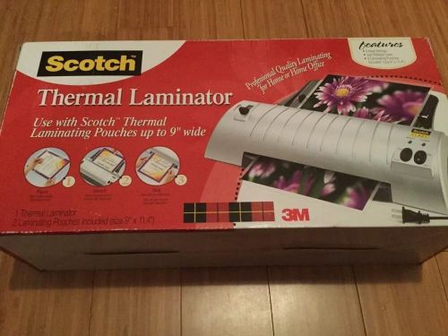 Scotch Professional Thermal Laminator 2 Roller System Home Office 9&#034; Wide-TL901