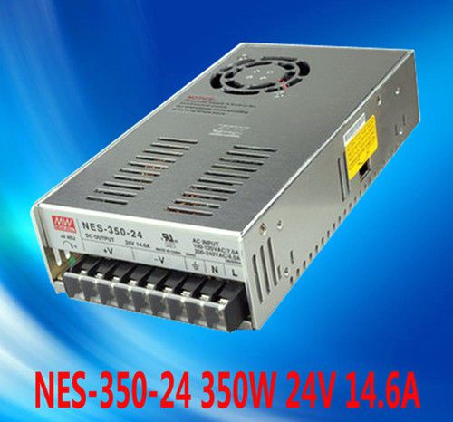 Mean well mw 24v 14.6a 350w ac/dc switching power supply nes-350-24 ul psu for sale