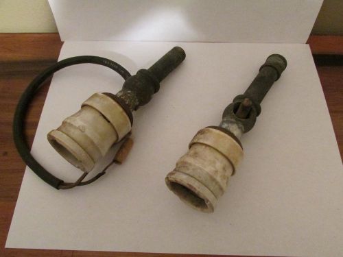 VINTAGE INDUSTRIAL LIGHT SOCKETS PORCELAIN WITH BRASS EXTENSIONS
