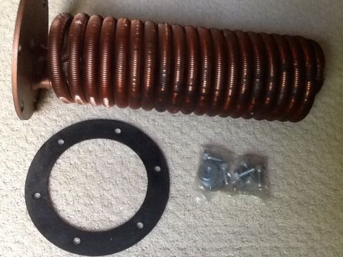 Domestic hot water heating coil for burnham boiler part #6036007 w/gasket &amp; bolt for sale